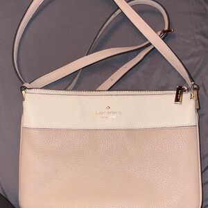 Kate Spade Cream and Tan Crossbody Bag